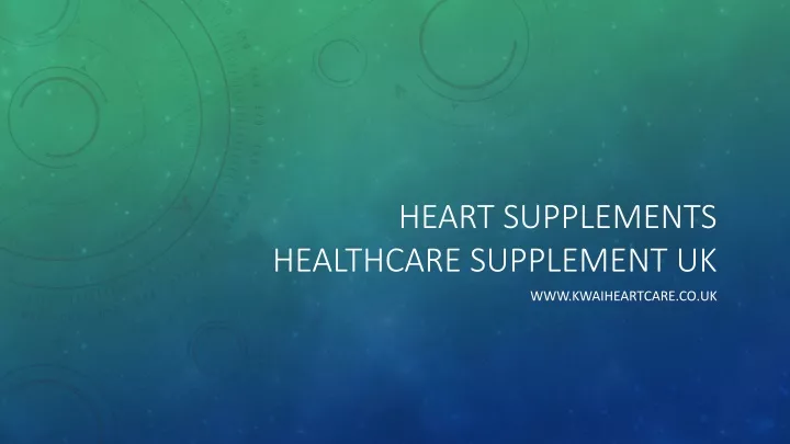 heart supplements healthcare supplement uk