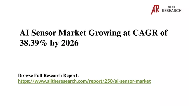 ai sensor market growing at cagr of 38 39 by 2026