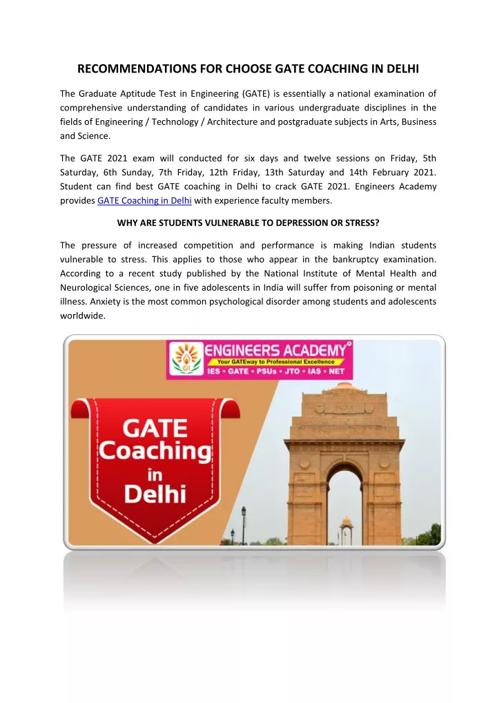 recommendations for choose gate coaching in delhi