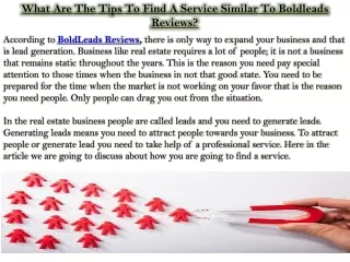 what are the tips to find a service similar