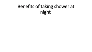 Benefits of taking shower at night