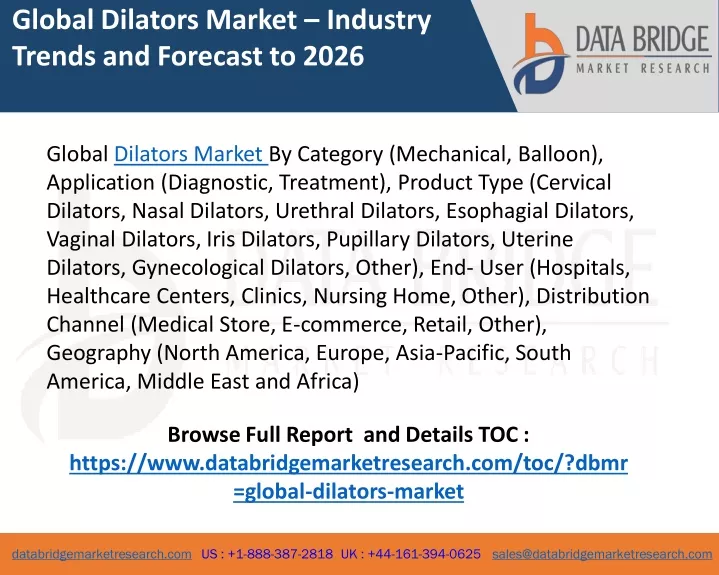 global dilators market industry trends