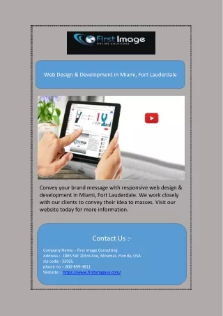 web design development in miami fort lauderdale