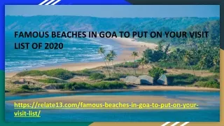 Famous Beaches In Goa To Put On Your Visit List of 2020