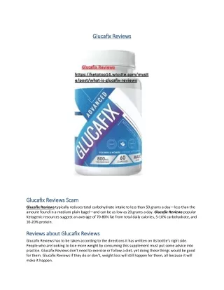 glucafix reviews glucafix reviews