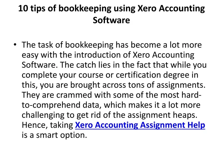10 tips of bookkeeping using xero accounting software