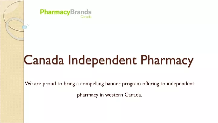 canada independent pharmacy