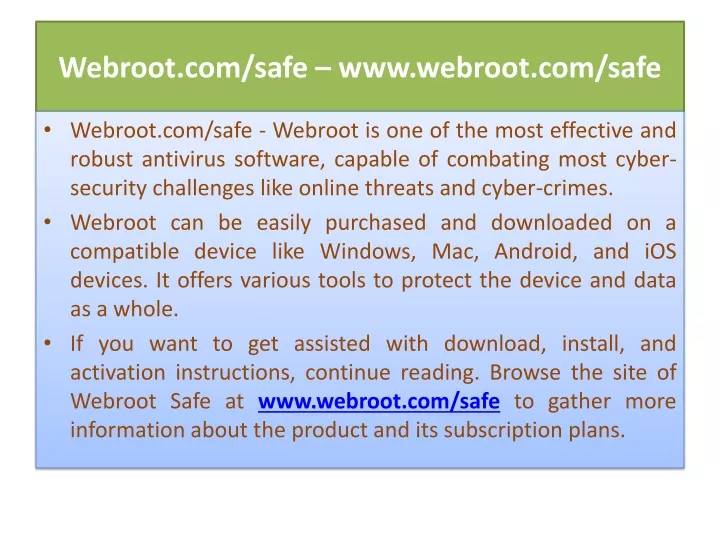 webroot com safe www webroot com safe