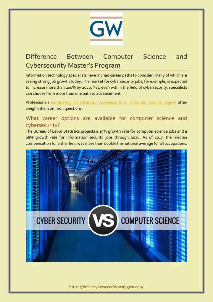 difference cybersecurity master s program