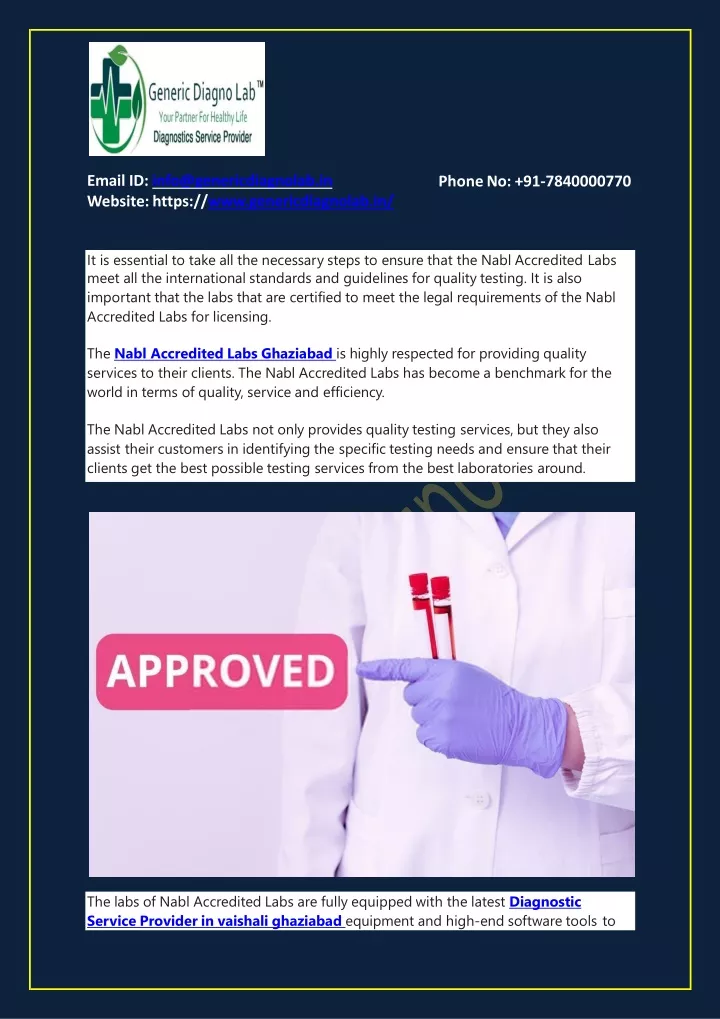 email id info@genericdiagnolab in website https