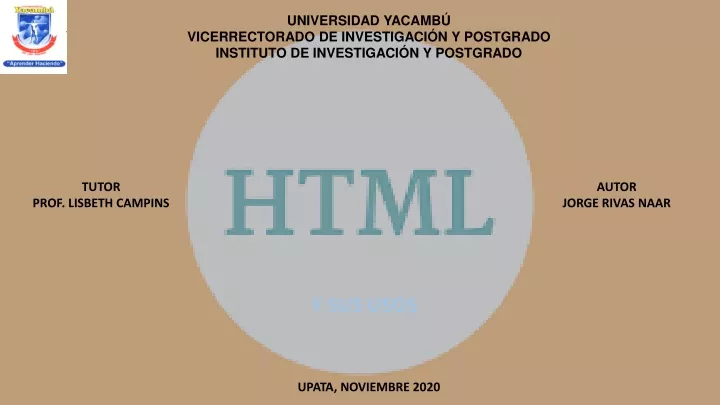 universidad yacamb vicerrectorado de investigaci