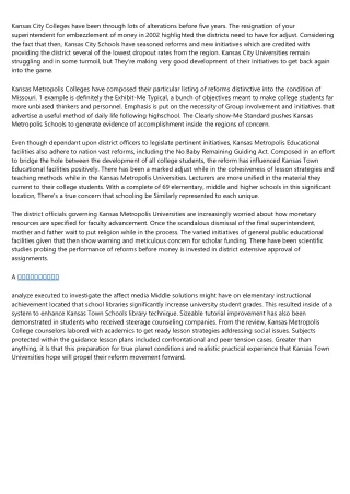 kansas city colleges have been through lots