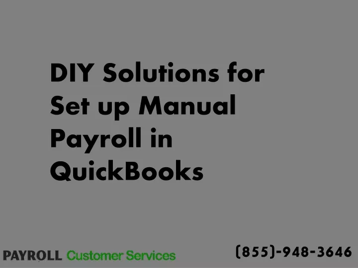 diy solutions for set up manual payroll