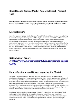 global mobile banking market research report