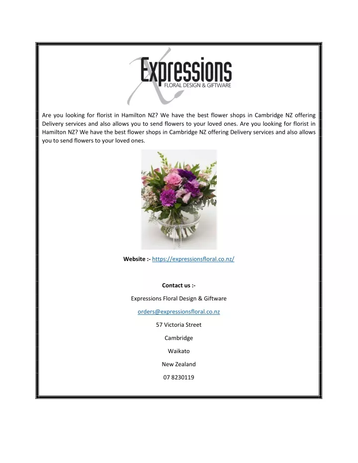 are you looking for florist in hamilton