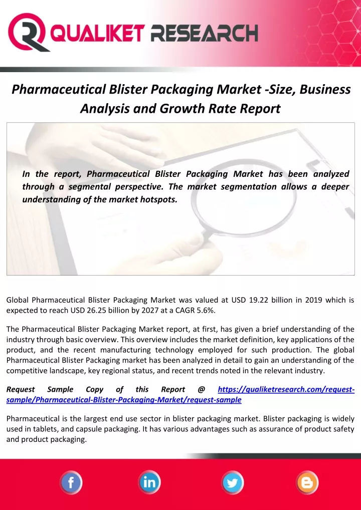 pharmaceutical blister packaging market size