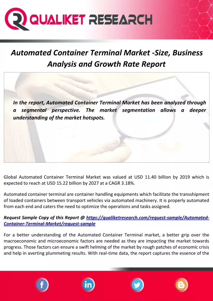 automated container terminal market size business