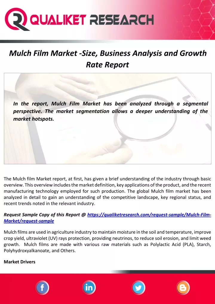 mulch film market size business analysis