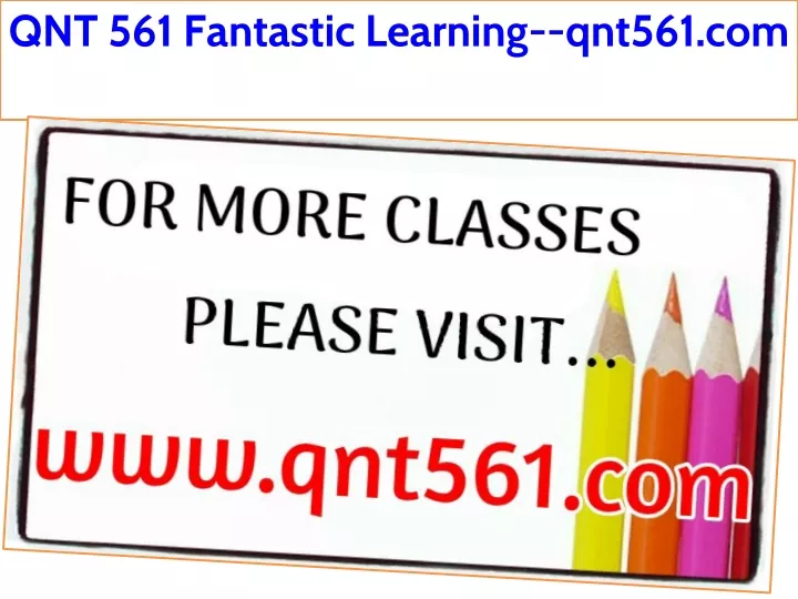 qnt 561 fantastic learning qnt561 com