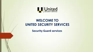 Security Guard Services by United Security Services