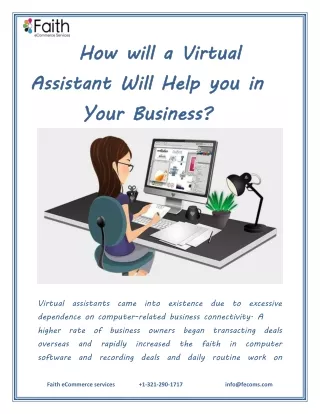How will a Virtual Assistant Will Help you in Your Business?