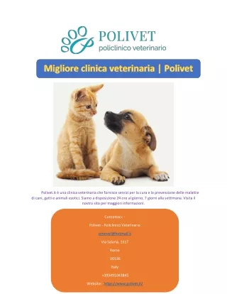 Migliore clinica veterinaria | Polivet