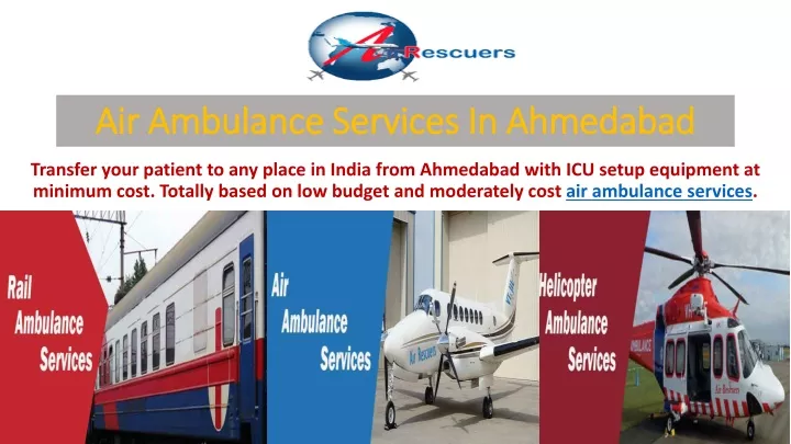 air ambulance services in ahmedabad