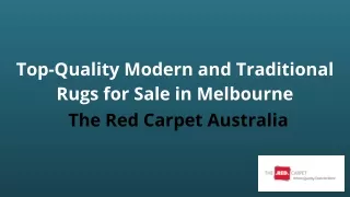 Top-Quality Modern and Traditional Rugs for Sale in Melbourne