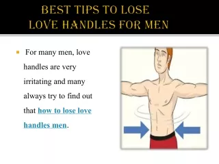 How to lose love handles men