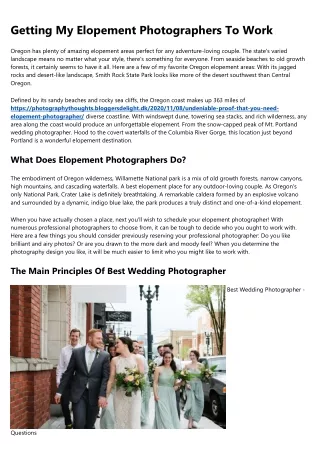 How Technology Is Changing How We Treat elopement photographer