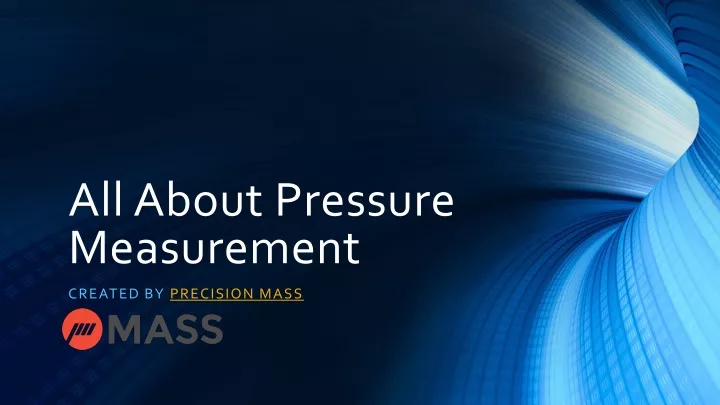 all about pressure measurement