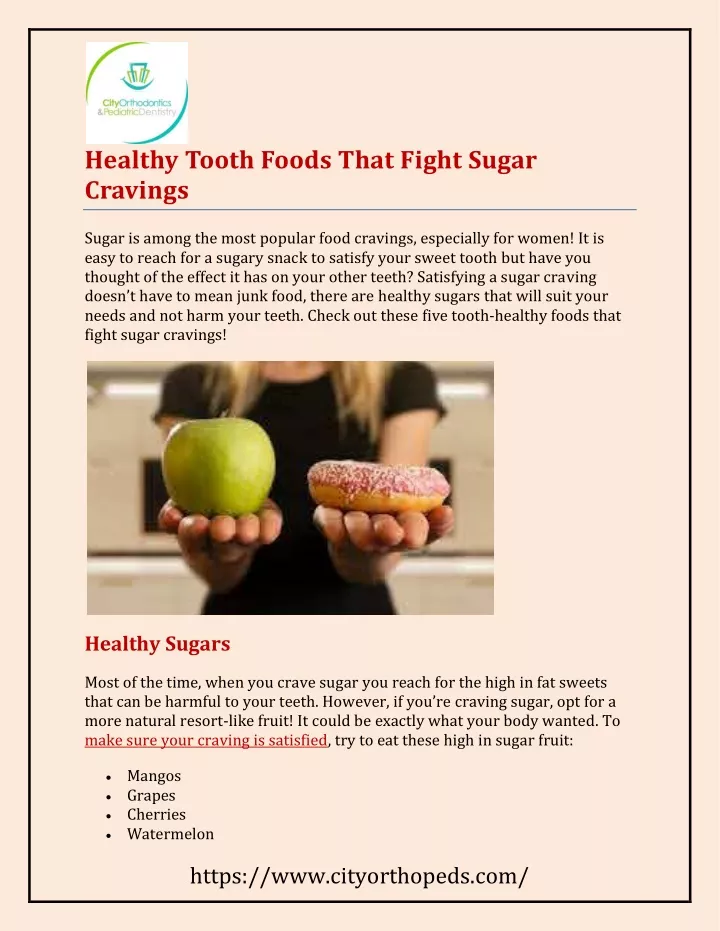 healthy tooth foods that fight sugar cravings