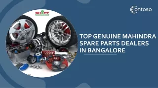 Mahindra Car Spare Parts Online