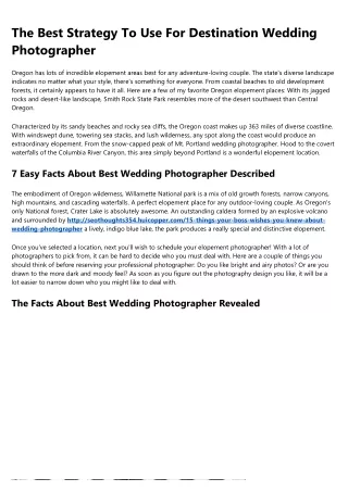 This Week's Top Stories About wedding photography