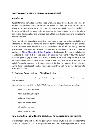 how to make money with digital marketing