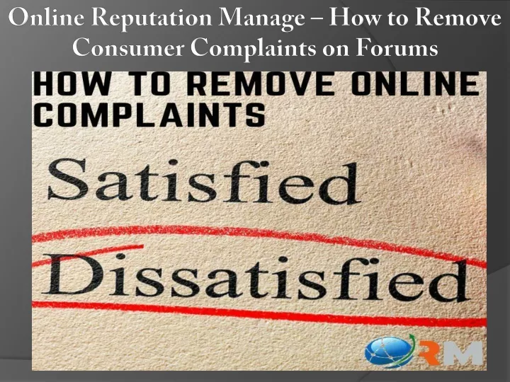 online reputation manage how to remove consumer