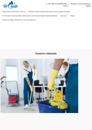 Cleaners Adelaide