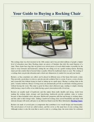 outdoor rocking chairs