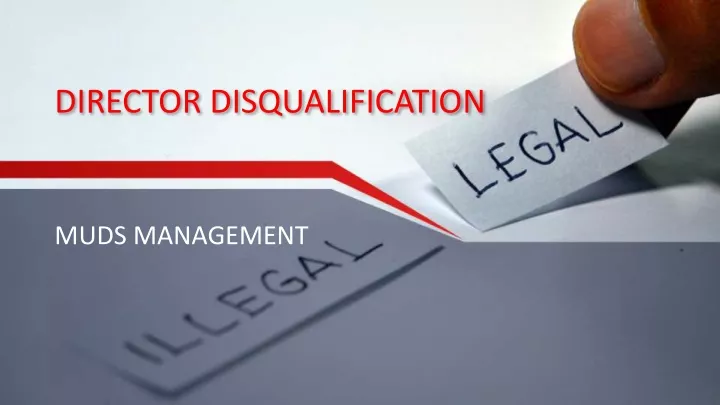 director disqualification