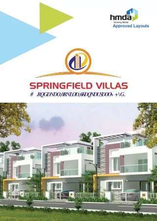 Villas for sale in Hyderabad by harshith Infra & developers