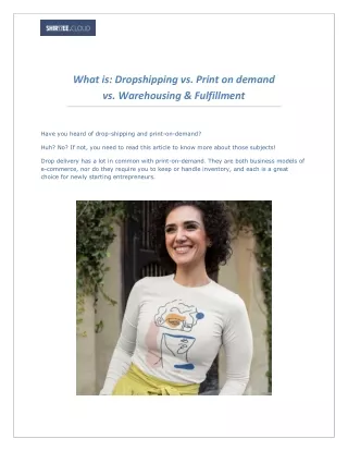 what is dropshipping vs print on demand
