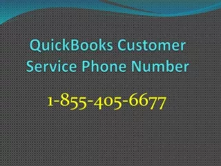 QuickBooks Customer Service Phone Number 1-855-405-6677