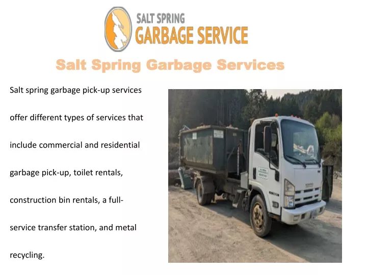 salt spring garbage services
