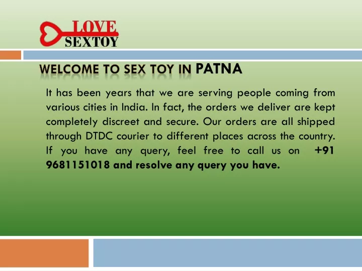 w elcome t o sex toy in patna