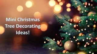 mini christmas tree decorating ideas