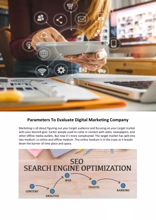 parameters to evaluate digital marketing company