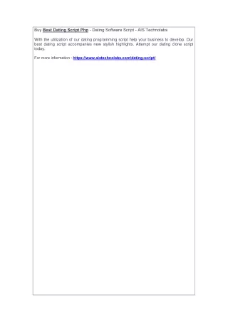 buy best dating script php dating software script