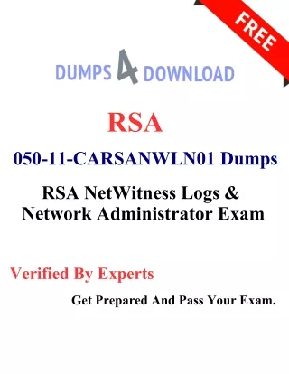 100% Free RSA 050-11-CARSANWLN01 Exam with Lab Questions | Verified By Expert