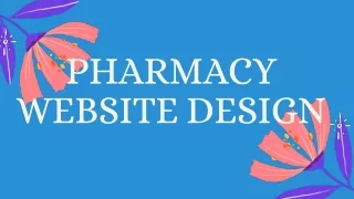 Pharmacy Website Design