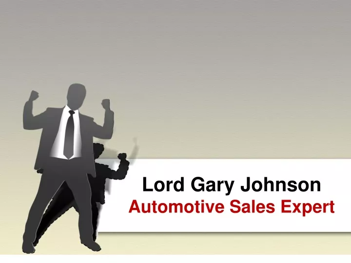 lord gary johnson automotive sales expert